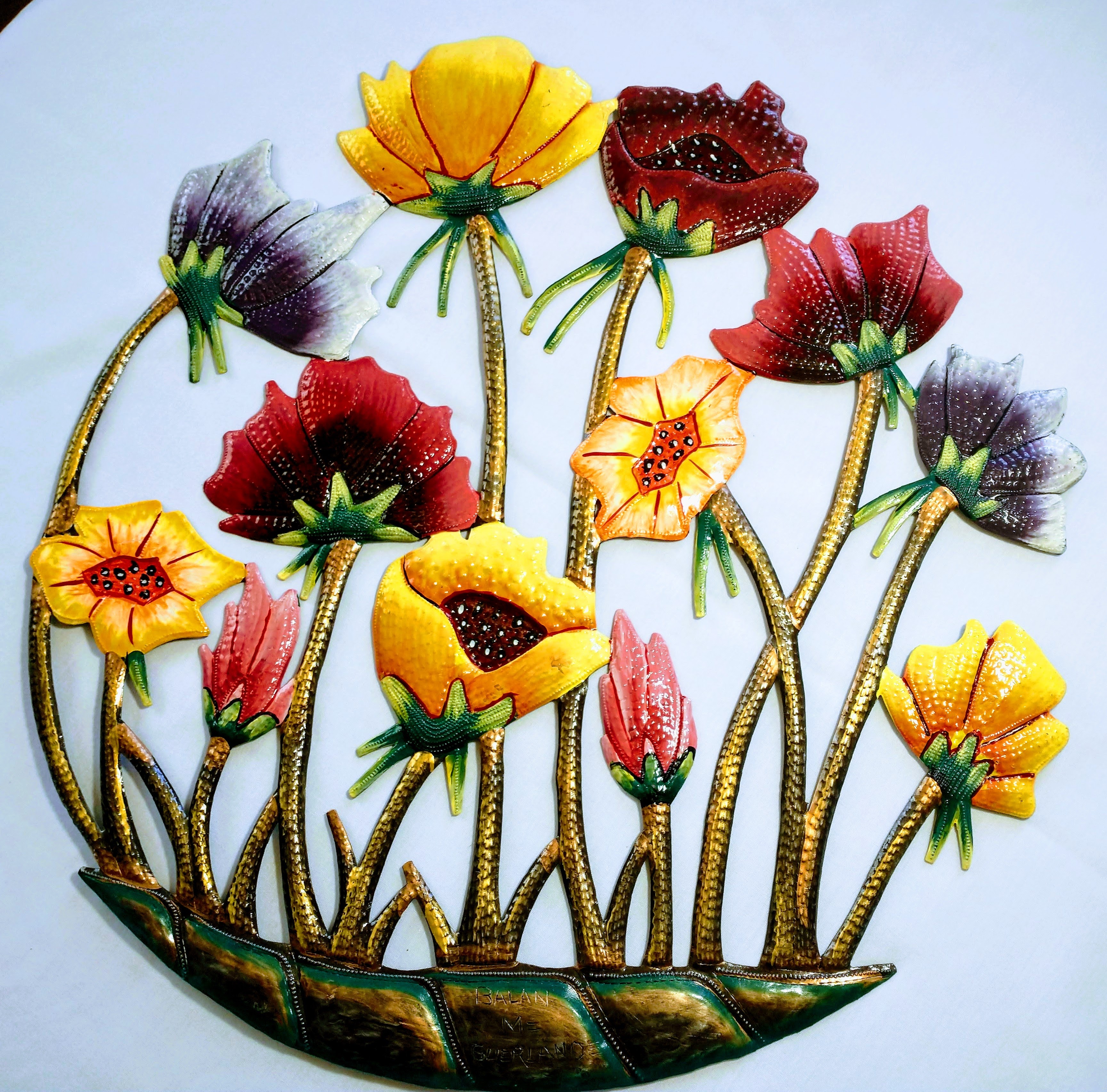 Colorful Flower metal art